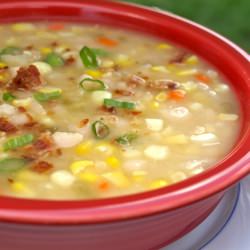 Sweet Corn and White Bean Chowder - Recipe photo by aloadofbeans