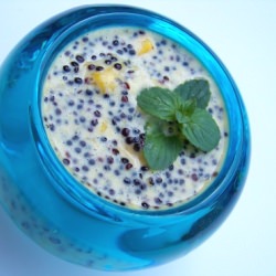 Black Quinoa and Mango Pudding - Recipe photo by EdibleAria