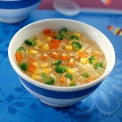 Aromatic Garlic Vegetable Soup - Recipe photo by loneacorn