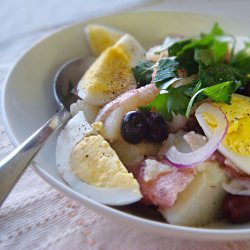 Potato Egg and Olive Salad - Recipe photo by addalittlelove