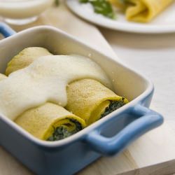 Ricotta & Nettle Crepes - Recipe photo by artravelling