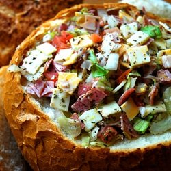 Hoagie in a Bread Bowl - Recipe photo by Inn Cuisine