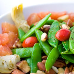 Sugar Snap Pea Maple Nut Salad - Recipe photo by LunchboxBunch