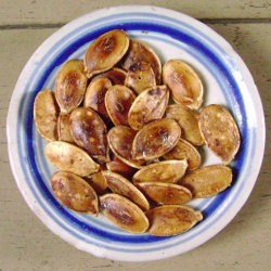 Roasted Pumpkin Seeds - Recipe photo by The Crispy Cook