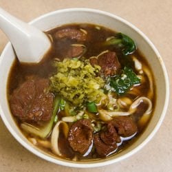 Taiwanese Beef Noodle Soup - Recipe photo by chowtimes
