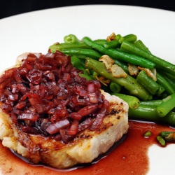 Pork with Pomegranate Pan Sauce - Recipe photo by thisweeksmenu