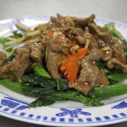 Stir-Fried Gai Lan with Beef - Recipe photo by frenchietbd