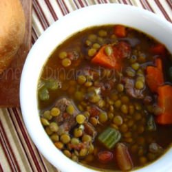 Beef and Lentil Soup - Recipe photo by oneordinaryday