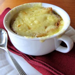 French Onion Soup and Salad - Recipe photo by lastcallforcorn
