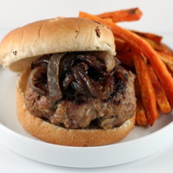 Pork, Sage and Apple Burgers - Recipe photo by The Runaway Spoon