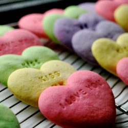 Conversation Heart Sugar Cookies - Recipe photo by Kelsey Nixon