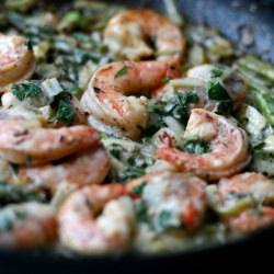 Roasted Garlic Lemon Shrimp - Recipe photo by Kelsey Nixon