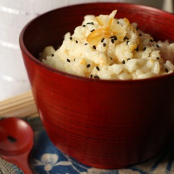 Rice Pudding w/Yuzu, Vanilla & Sake - Recipe photo by Set the Table