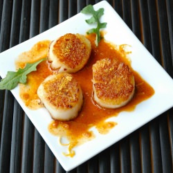 Pan Seared Scallops w/Meyer Lemon - Recipe photo by Table Talk