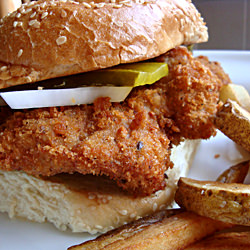 Breaded Pork Tenderloin Sandwich - Recipe photo by climbhighak