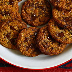 Hazelnut Butter & Chocolate Cookies - Recipe photo by cafefernando