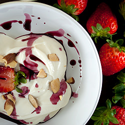 Yogurt, Strawberries, and Wine - Recipe photo by cblackwell44