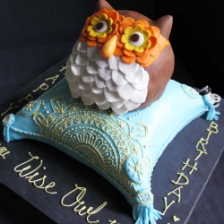 Wise Owl Cake - Recipe photo by constantcraving