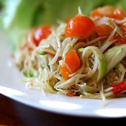 Hello Spring, Hello Papaya Salad - Recipe photo by SpicyGreenMango