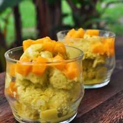 Mango & Passionfruit Ice Cream - Recipe photo by crunchybottoms