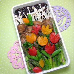 Spring Tulips Bento Box - Recipe photo by hapabento