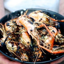 Grilled Prawns – Citrus Garlic Butter - Recipe photo by White On Rice Couple