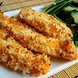 Sriracha Chicken Strips - Recipe photo by budgetbytes