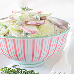 Radish & Cucumber Salad - Recipe photo by Lucy Vaserfirer