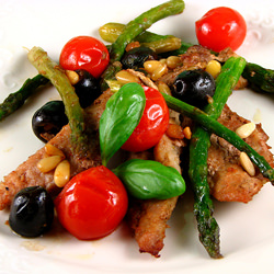 Pork Steaks with Asparagus - Recipe photo by Tadeja