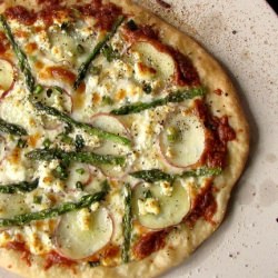 Potato and Goat Cheese Pizza - Recipe photo by aemley