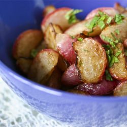 Sauteed Radishes with Mint - Recipe photo by nourishnetwork