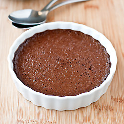 Baked Chocolate Coconut Custard - Recipe photo by dandysugar