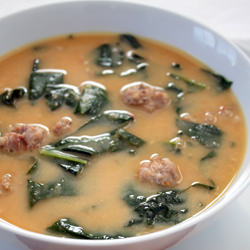 White Bean & Roasted Garlic Soup - Recipe photo by Lucy Vaserfirer