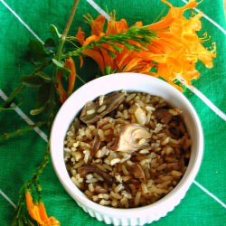 Diri Jon Jon (Mushroom Rice) - Recipe photo by TheCreativePot