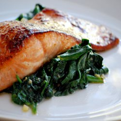 Pan-Roasted Salmon - Recipe photo by asweetpeachef
