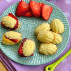 Lemon Madeleines with Two Curds - Recipe photo by julieruble