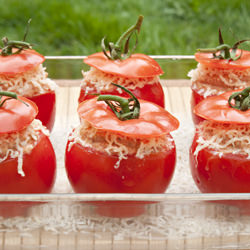 Stuffed Tomatoes - Recipe photo by TiffinTales
