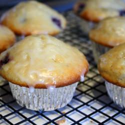 Lemon-Glazed Blueberry Muffins - Recipe photo by Comfort of Cooking