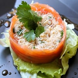 Salmon and Crab Roll - Recipe photo by joudiek