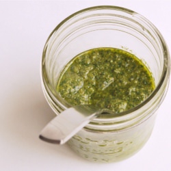 Homemade Pesto - Recipe photo by asweetpeachef