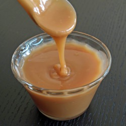 Salted Caramel Bourbon Sauce - Recipe photo by madebytraytray