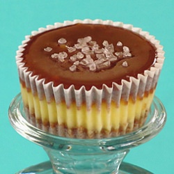 Salted Caramel Cheesecake Cups - Recipe photo by BakersRoyale