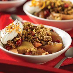 Cranberry Pecan Pear Crumble - Recipe photo by cookingnook lady