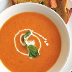 Cream of Fresh Tomato Soup - Recipe photo by asweetpeachef