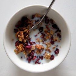 Crisp Applesauce Granola - Recipe photo by kickpleat