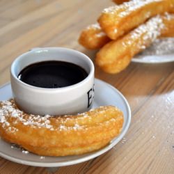 Churros Con Chocolate - Recipe photo by bakingbites