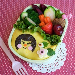 Retro Girl Bento - Recipe photo by bentozen