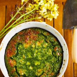 Chez Panisse Spinach Cake - Recipe photo by yummy supper