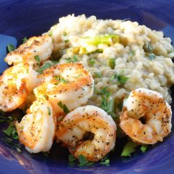 Shrimp and Risotto - Recipe photo by necessaryindulg