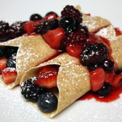 Very Berry Whole Wheat Crepes - Recipe photo by monstroxity